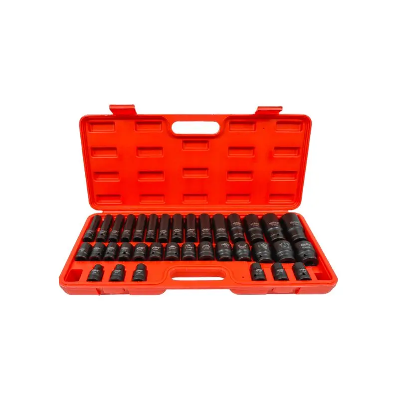 Sada rázových hlavic Kraft&Dele KD11757, 1/2", 35 ks