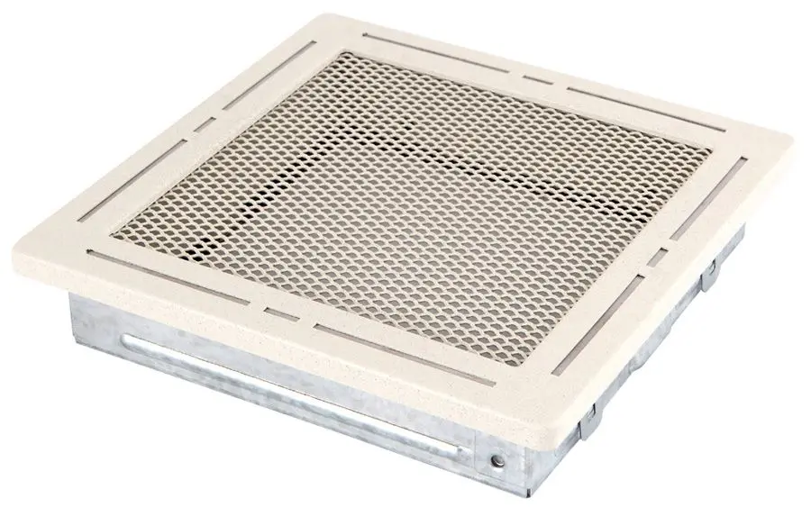 Krbová mřížka 16x16 cm, PREMIUM TREND krémový brokát