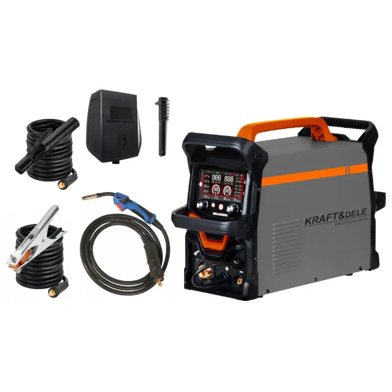Invertorová svářečka Kraft&Dele KD3422, MIG/FLUX/MMA/LIFT TIG/ALU, 255 A