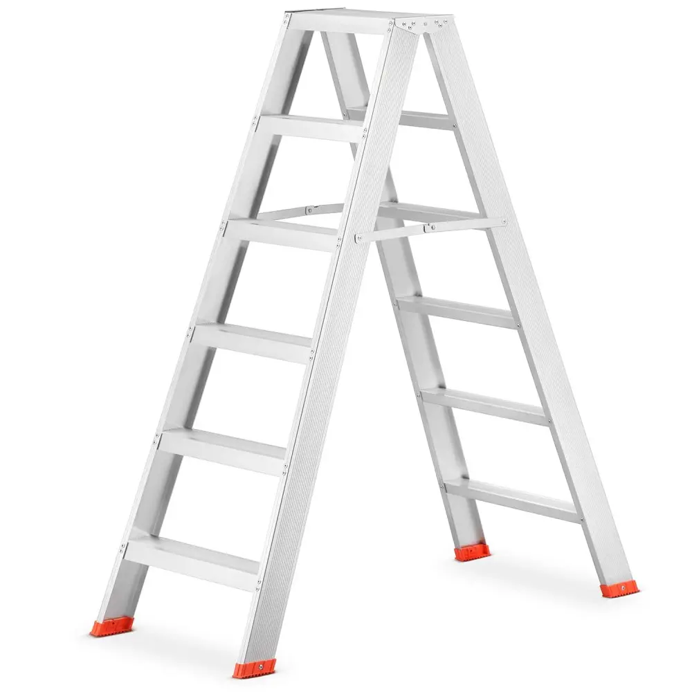 Montážní dvoustranný žebřík HIGHER S-1906, 2x6, pracovní výška 326 cm