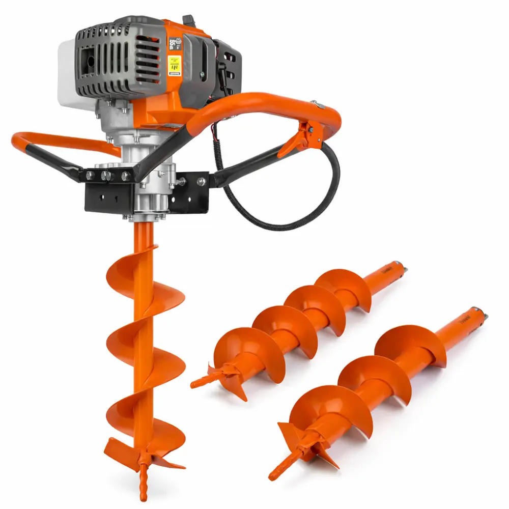 Benzínová vrtná souprava WUBER WR-GD-520, 5,2HP, 3 vrtáky
