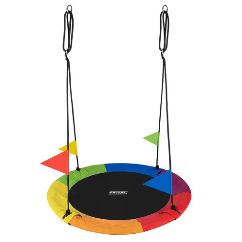 Barevná houpačka čapí hnízdo - 110 cm