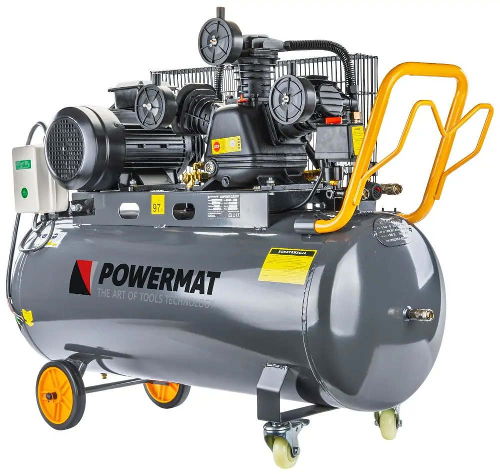 Olejový kompresor POWERMAT PM-KO-150T-400V, 150 l, 400V