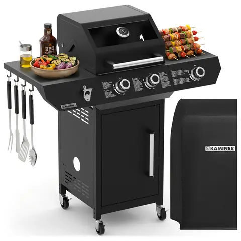 Plynový gril Kaminer Varen Black 3.0, 10 kW
