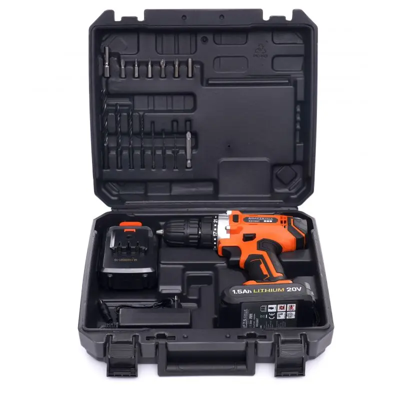 Vrtací aku šroubovák Kraft&Dele KD3067, 20 V Li-Ion, LCD