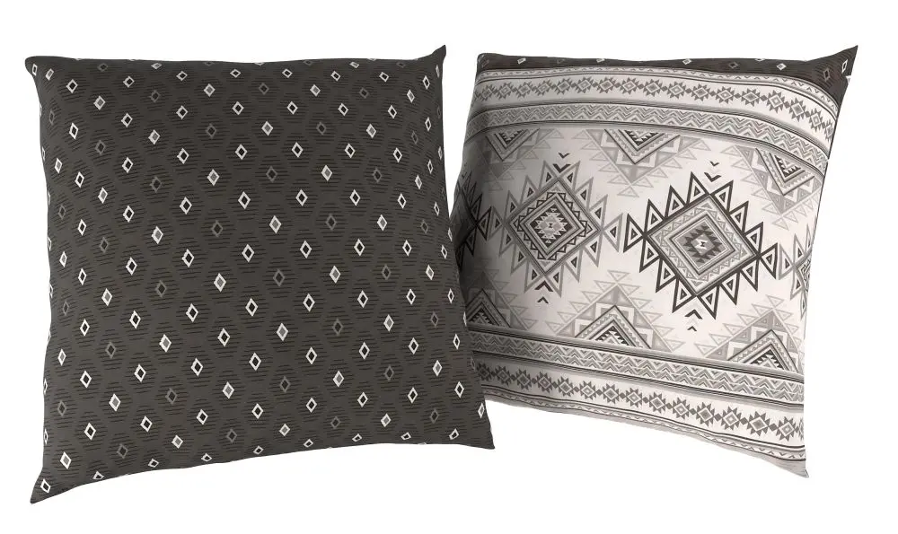 Kvalitex Sada 2 povlaků na polštář bavlna BOHO šedé