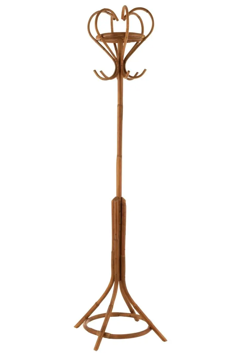 Přírodní ratanový volně stojící věšák Honny Rattan - 43*43*203cm J-Line by Jolipa
