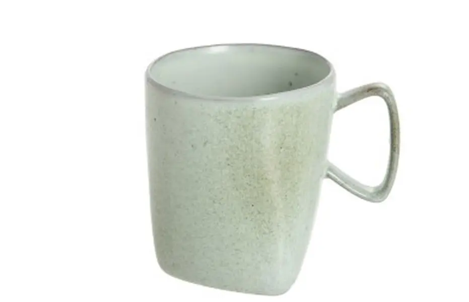 Zelený porcelánový hrneček Dot mint - ∅ 9*10 cm J-Line by Jolipa