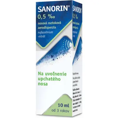 SANORIN 0.5mg/ml nosní sprej 10 ml