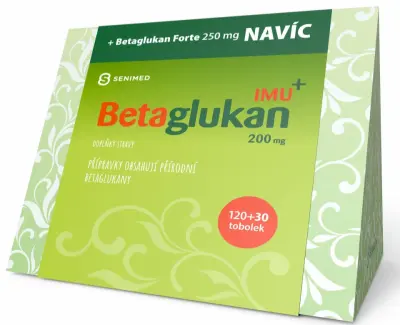 Aurovitas Betaglukan IMU+ 120 tobolek + Betaglukan forte 30 tobolek