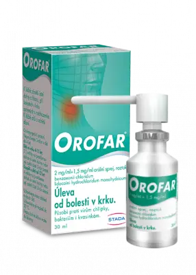 Orofar 2mg/ml+1,5mg/ml sprej 30ml