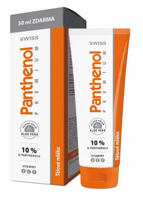 Panthenol 10% Swiss Premium tělové mléko 200+50ml