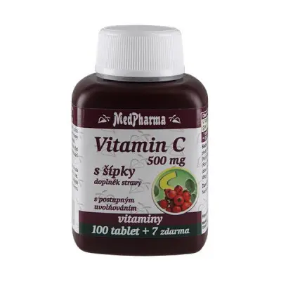MedPharma Vitamin C 500mg s šípky prod.úč.tbl.107