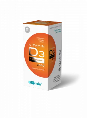 Biomin Vitamin D3 Premium+ 2000 I.U. 60 tobolek