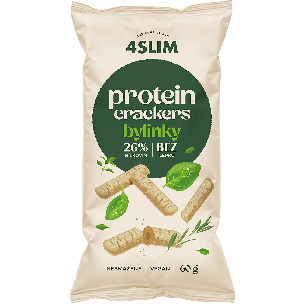 4Slim Protein Crackers Bylinky 60 g