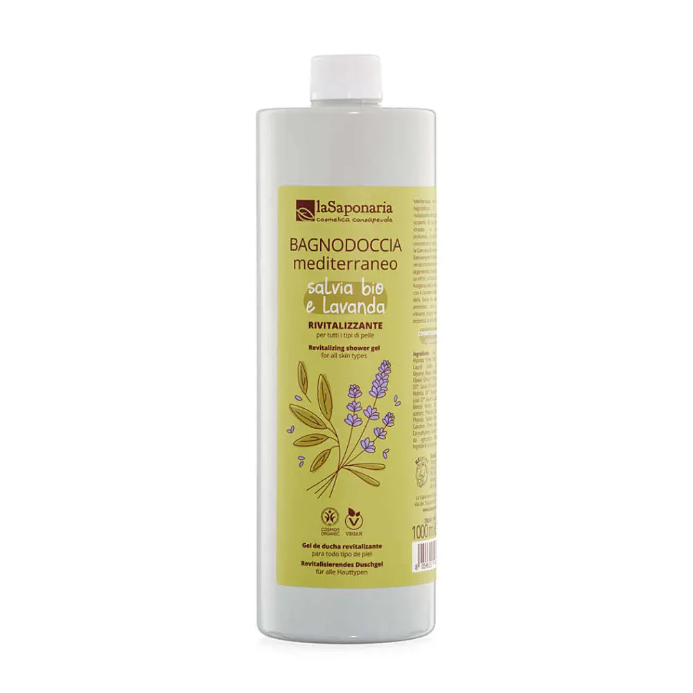 Středomořský sprchový gel s bylinkami (maxi) BIO laSaponaria - 1000 ml