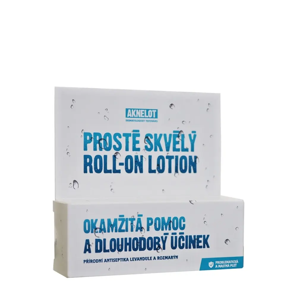 AKNELOT Prostě skvělý pleťový lotion roll-on na akné, 20 ml