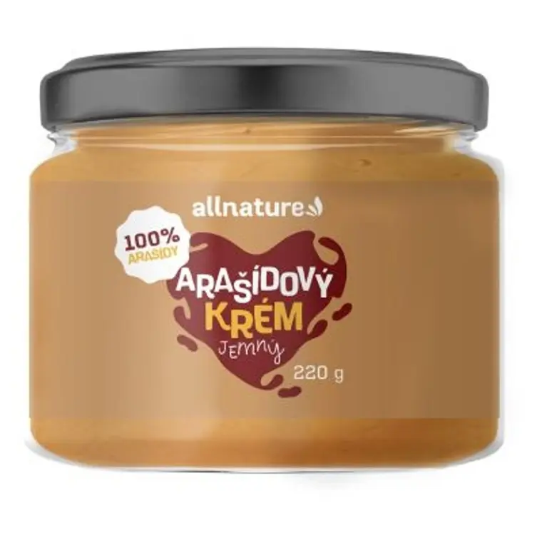 Allnature Arašídový krém jemný 220 g