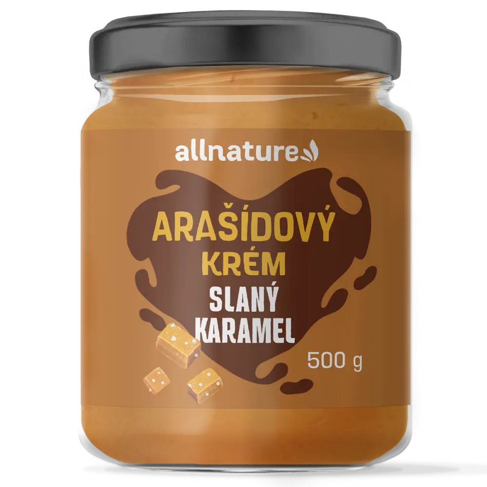 Allnature Arašídový krém slaný karamel 500g