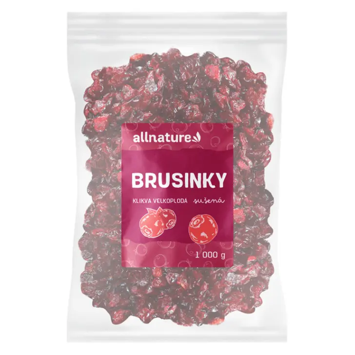 Allnature Brusinky sušené 1000 g - Allnature
