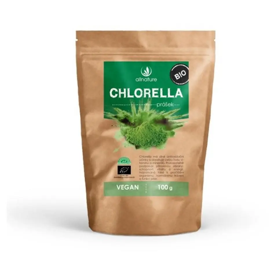 Allnature Chlorella prášek BIO 100 g