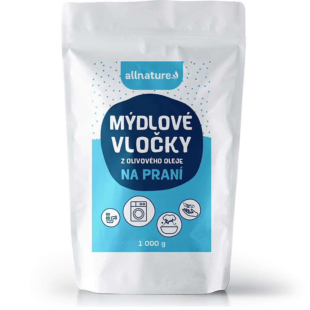 ALLNATURE Mýdlové vločky z olivového oleje 1000 g