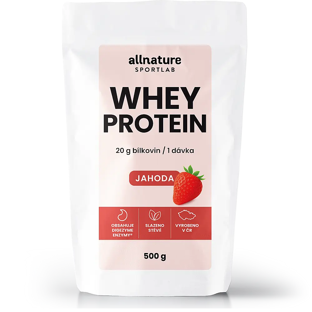 Allnature Sportlab WHEY Protein jahoda 500g