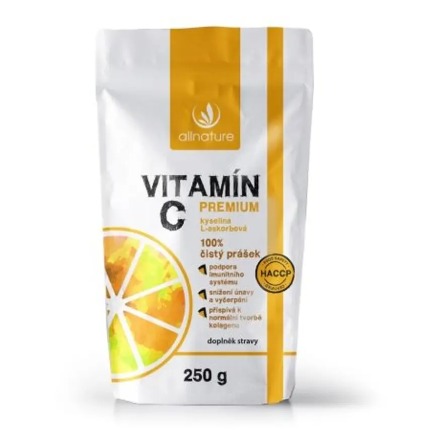 Allnature Vitamín C prášek Premium 250 g