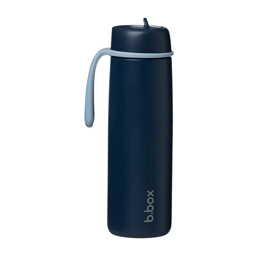 B.BOX Nerezová termolahev s brčkem midnight 690 ml