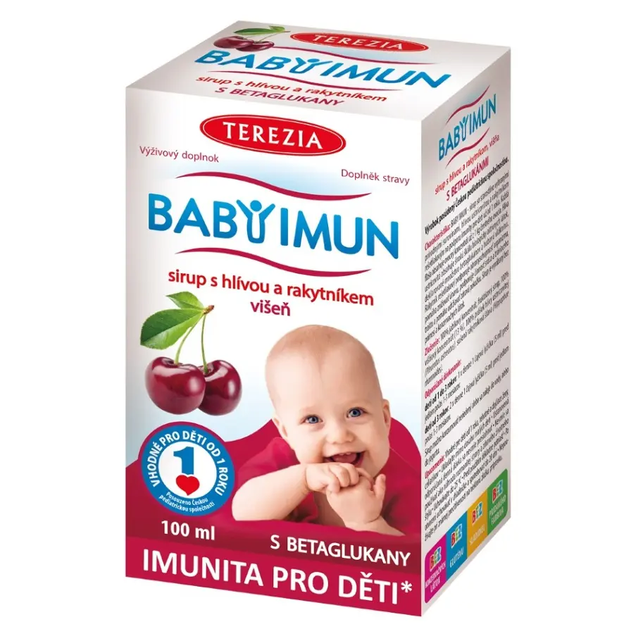 Terezia Company Baby Imun sirup s hlívou a rakytníkem - višeň 100 ml