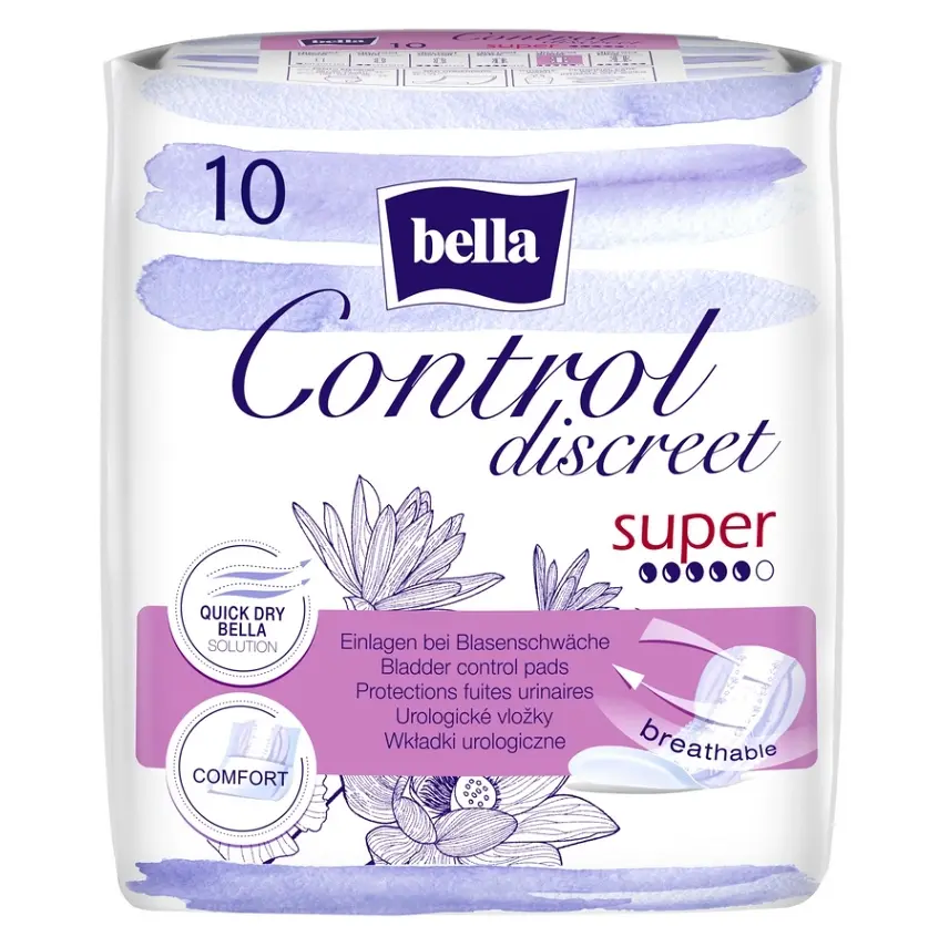 Bella Control Discreet Super urologické vložky 10 ks