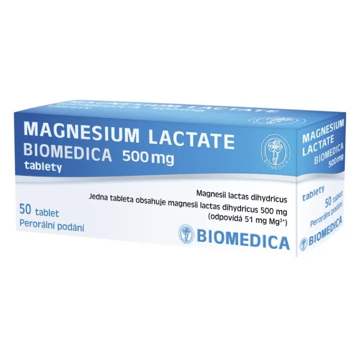 Magnesium Lactate Biomedica 500mg tbl.nob.50