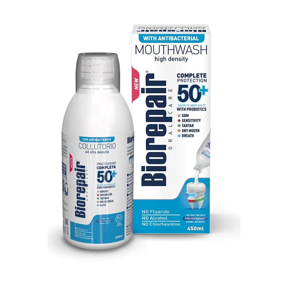 BIOREPAIR Ústní voda Complete Protection 50+ antibakteriální 450 ml