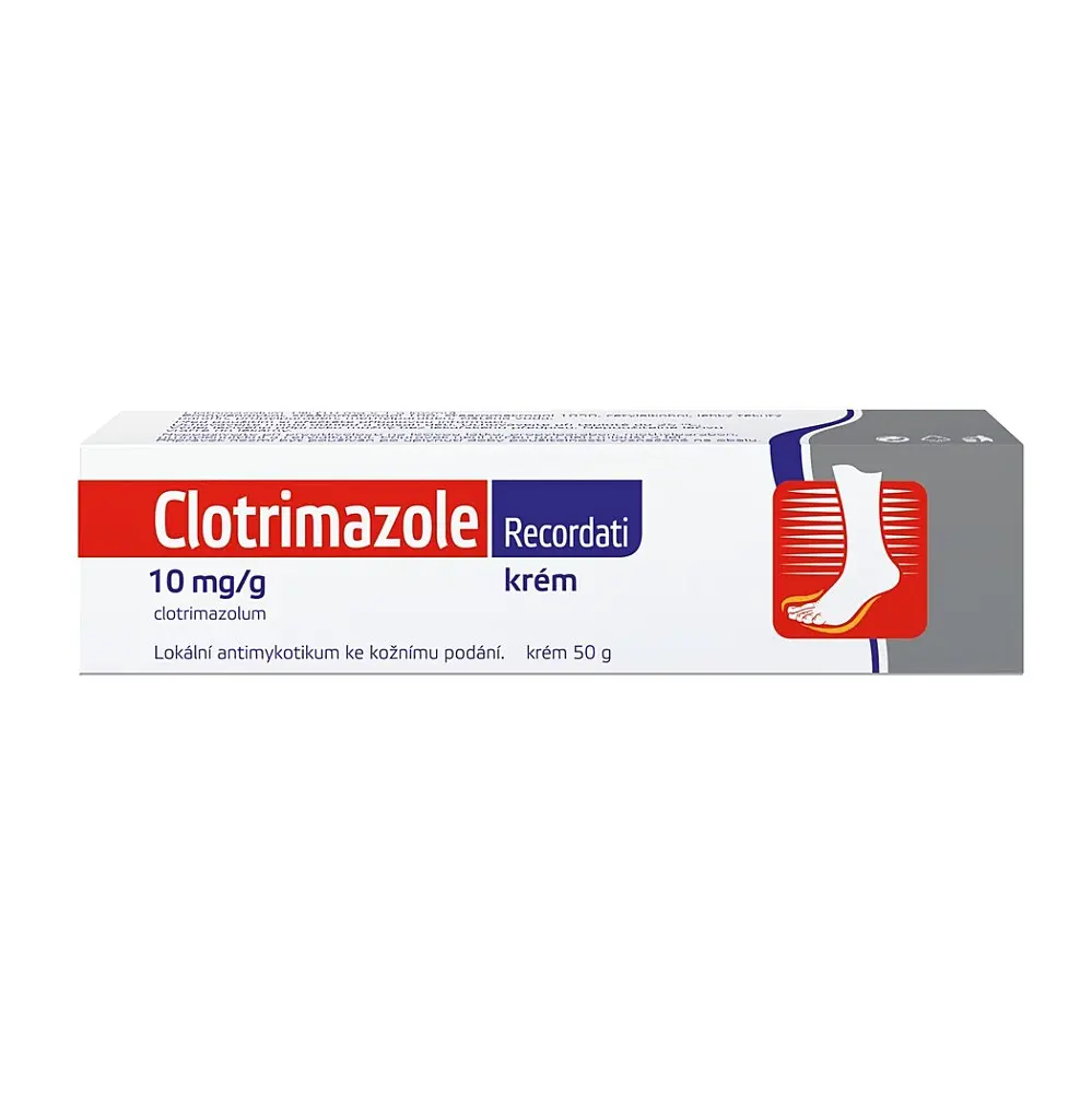 CLOTRIMAZOLE Recordati krém 10 mg/g 50 g