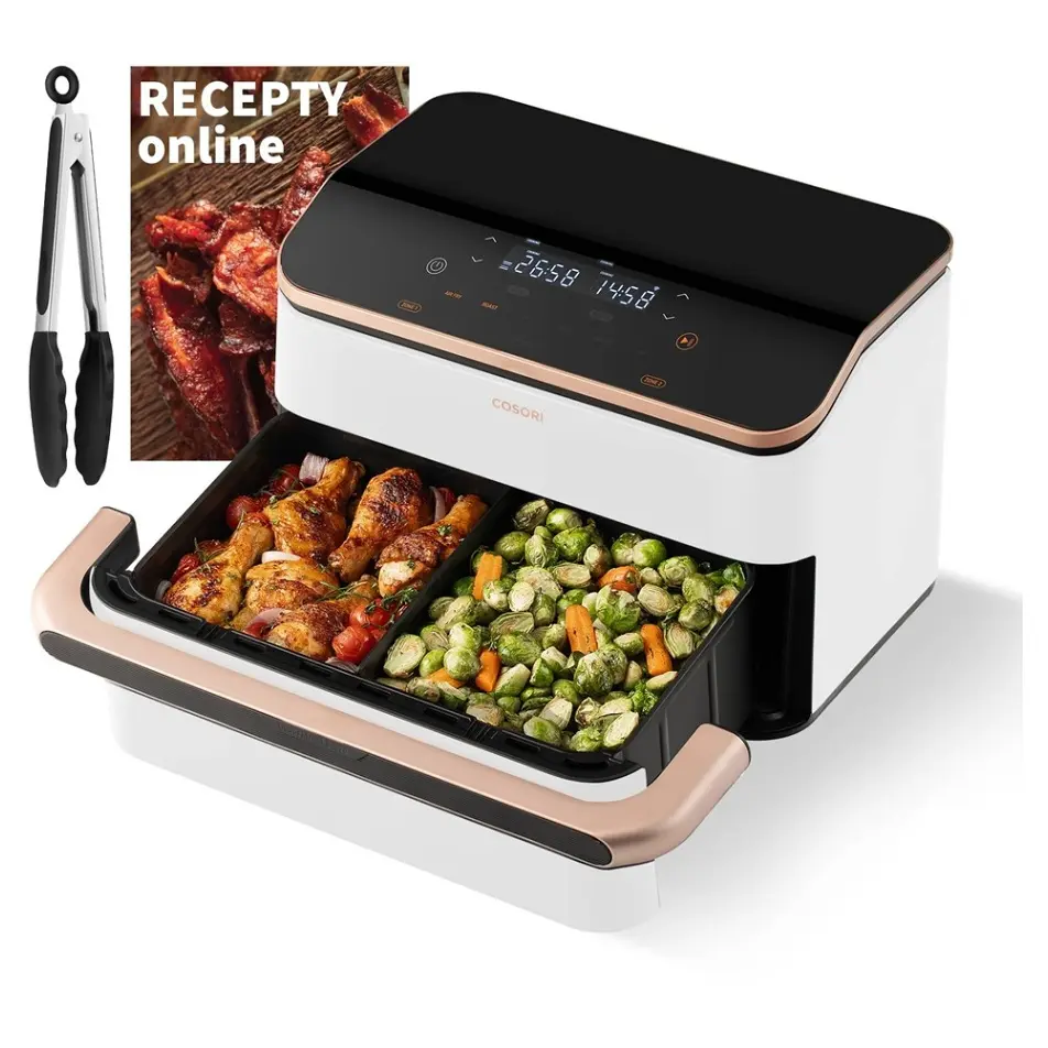 COSORI TF101S Dual Blaze TwinFry horkovzdušná fritéza bílá 10 l