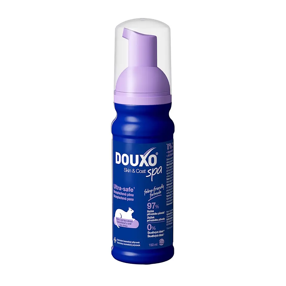 DOUXO Skin & Coat spa bezoplachová pěna pro kočky 150 ml