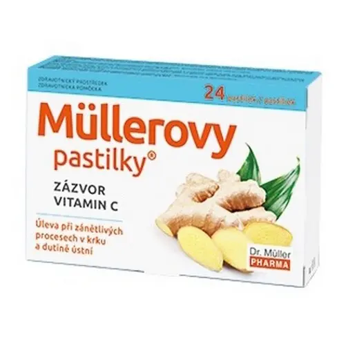 Müllerovy pastilky se zázvorem 24ks ZP