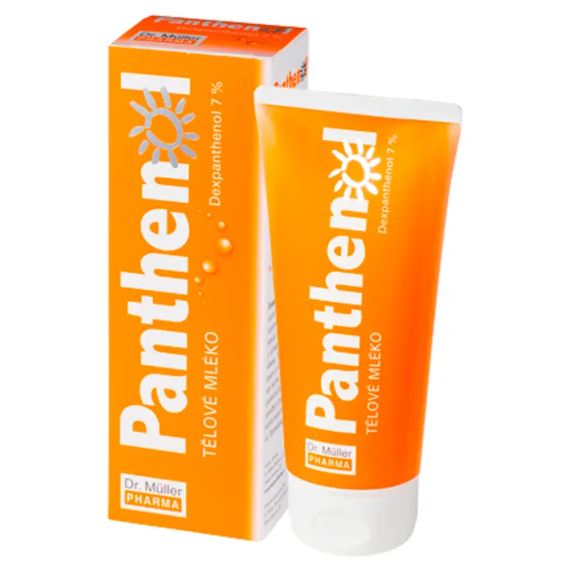 Panthenol tělové mléko 7% 200ml Dr.Müller