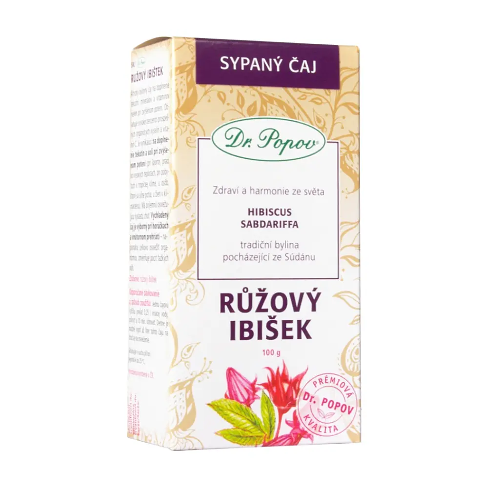 Dr.Popov Čaj Růžový ibišek 100g