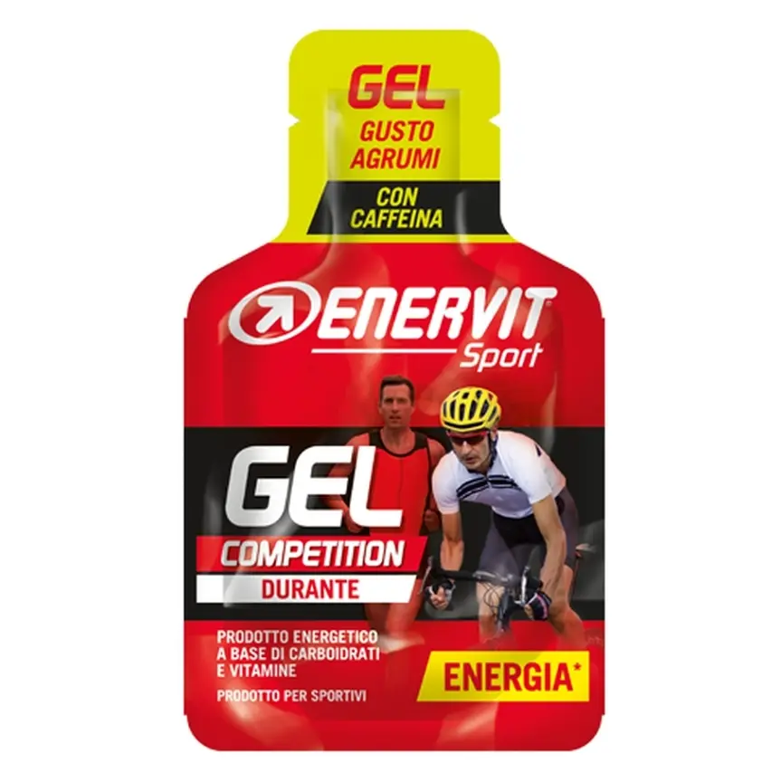 ENERVIT Gel + kofein, sáček, 25 ml citrus
