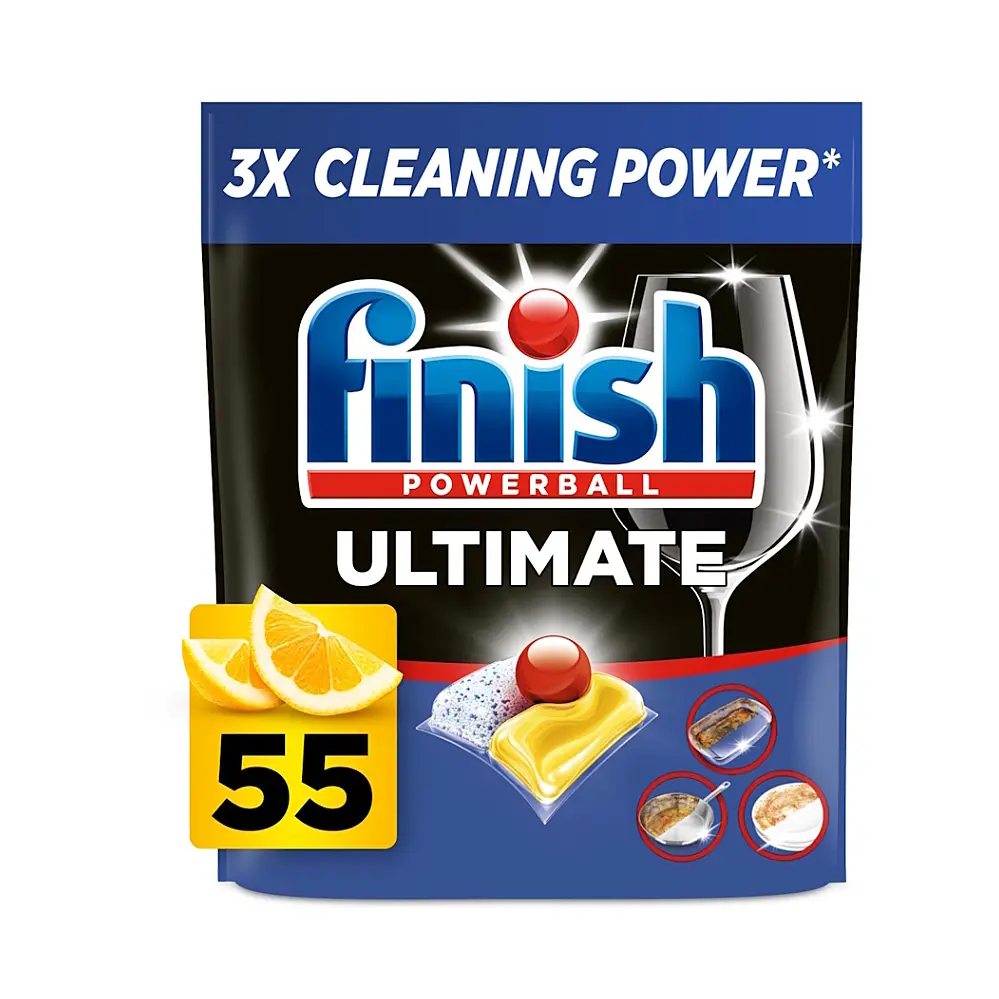 FINISH Ultimate All in 1 kapsle do myčky nádobí lemon 55 ks