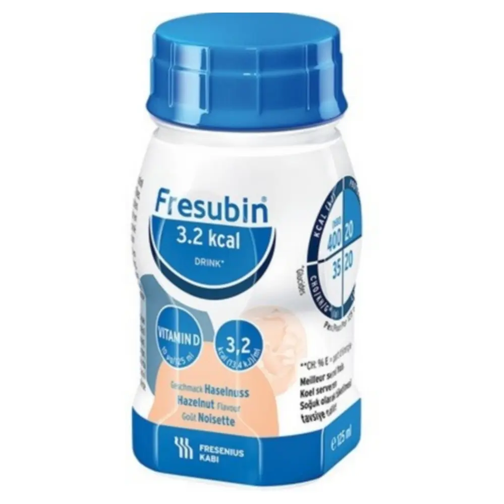 FRESUBIN 3,2 KCAL DRINK PŘÍCHUŤ LÍSKOOŘÍŠKOVÁ POR SOL 4X125ML