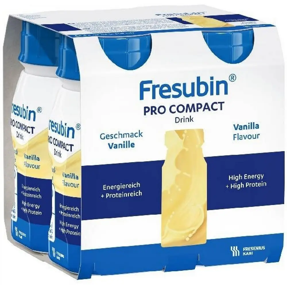 FRESUBIN PRO COMPACT DRINK PŘÍCHUŤ VANILKOVÁ POR SOL 4X125ML