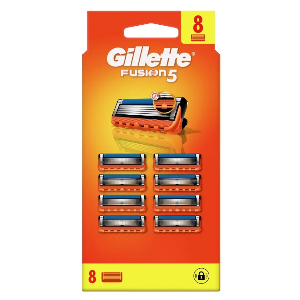 Gillette Náhradní holicí hlavice Gillette Fusion 8 ks