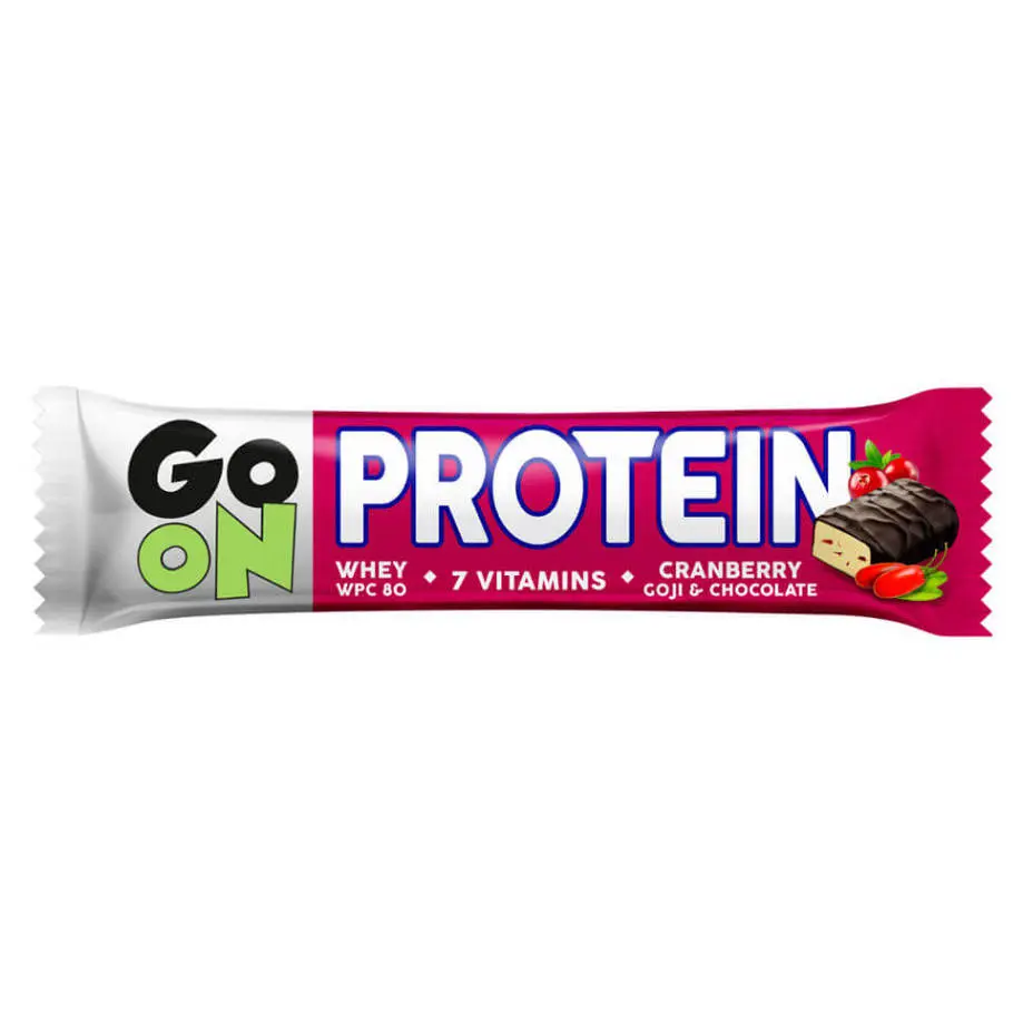 GO ON Proteinová tyčinka brusinka a goji 50 g