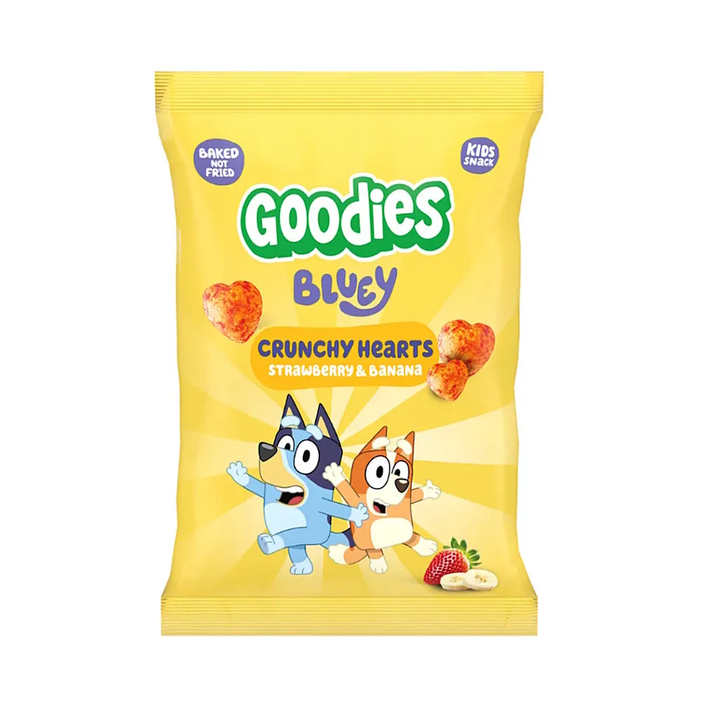 Goodies Bluey Křupky srdíčka banán & jahoda 30 g