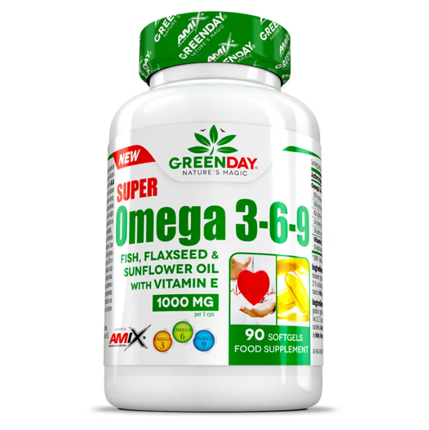 Amix GreenDay Super Omega 3-6-9 90 kapslí