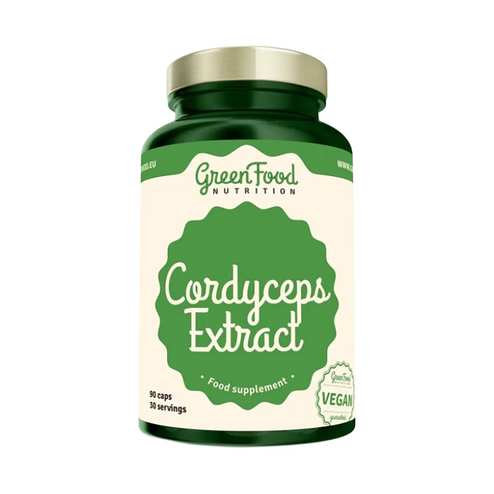 GreenFood Cordyceps extract 90 kapslí