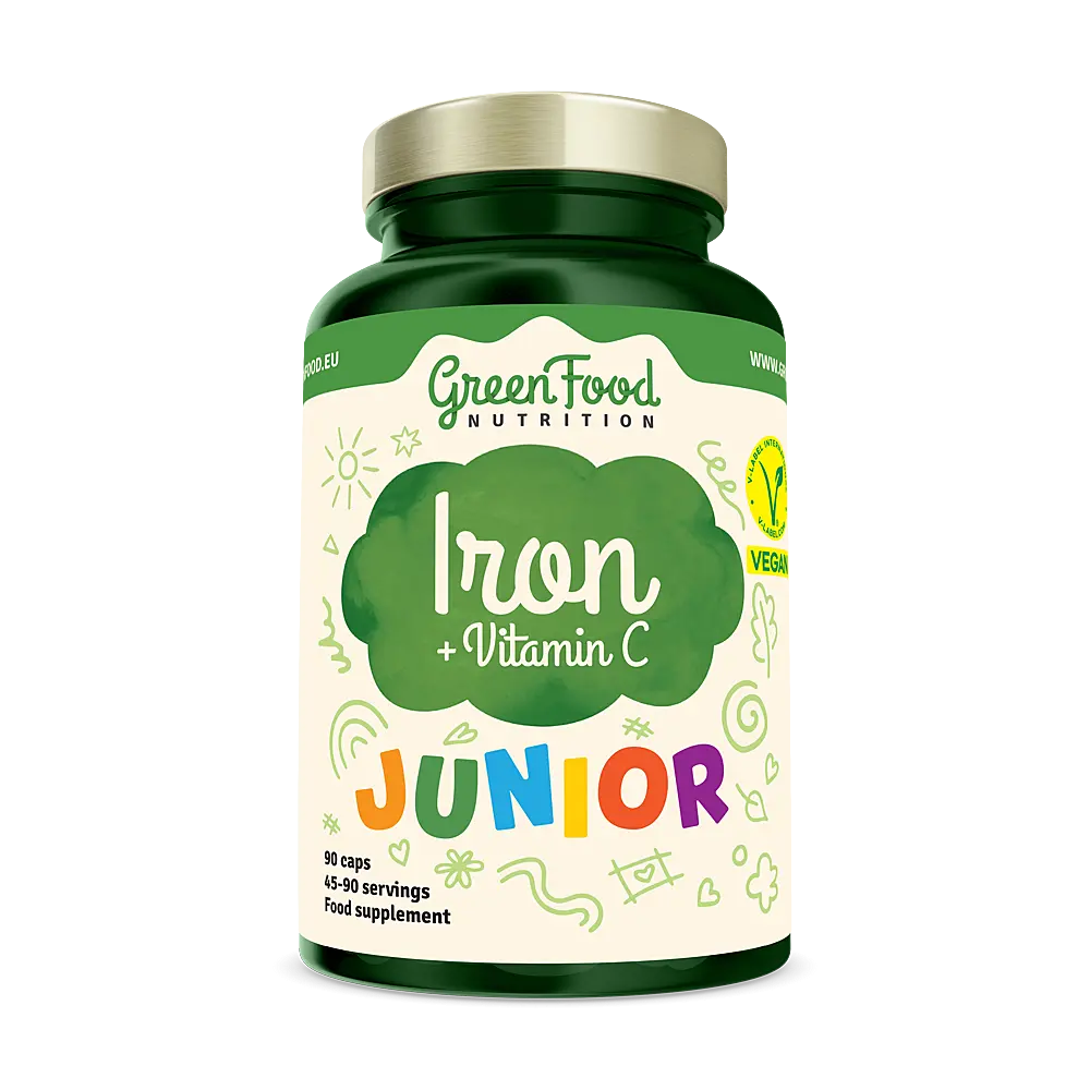 GreenFood Junior Iron+Vitamin C cps.90