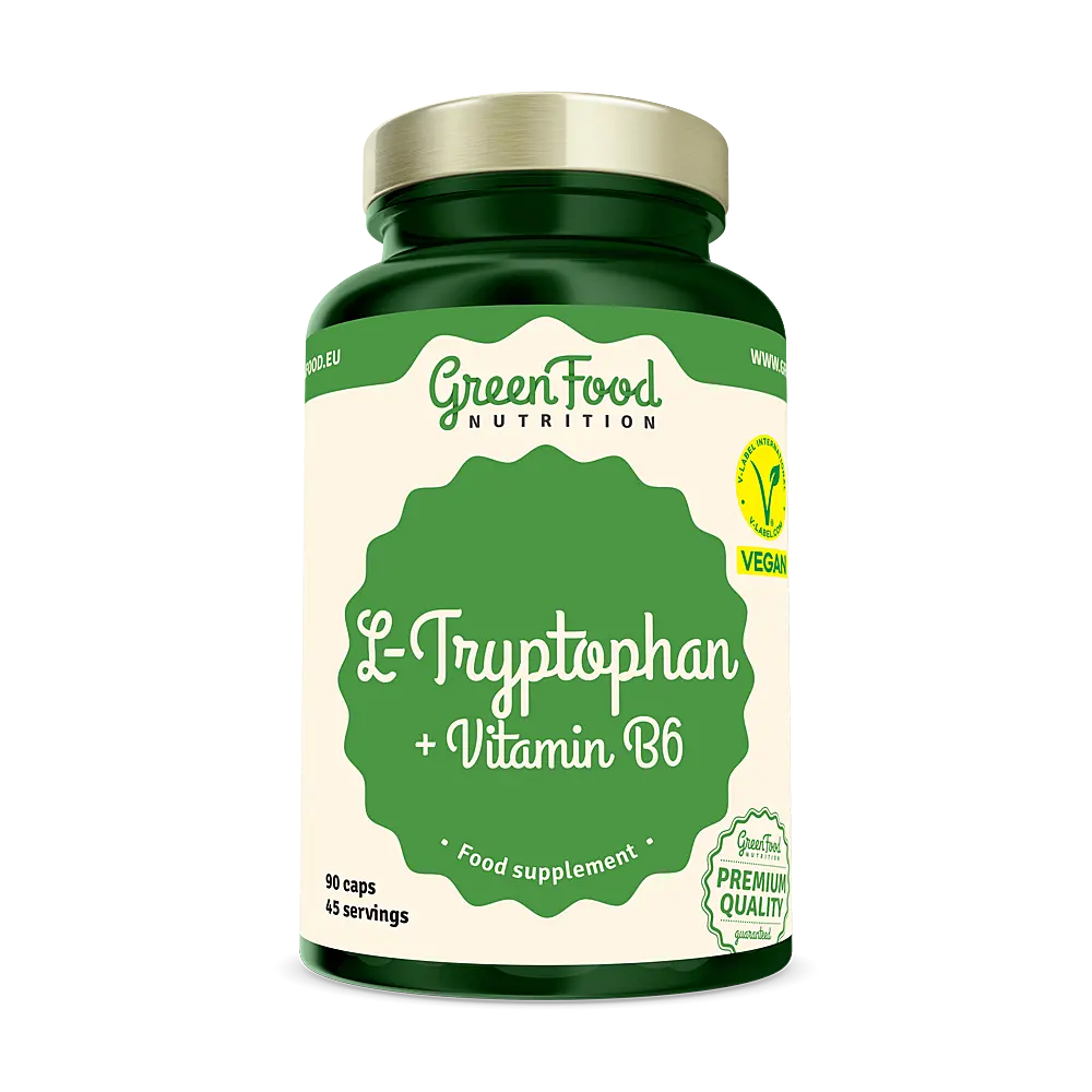 GreenFood L-Tryptophan 90 kapslí